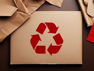 Recycling Papier für Prospekte